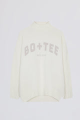 Soft Knit Oversized Jumper in Coconut