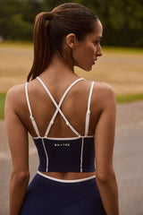 Soft Active Layered Tank Top in Midnight