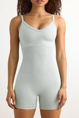 Super Sculpt Seamless Unitard in Grey