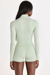 Soft Active Zip-Up Jacket in Pistachio