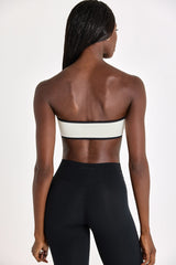 Soft Active Bandeau Sports Bra in Ivory