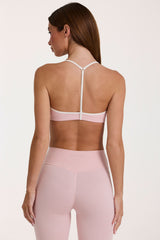 Soft Active Sports Bra in Blush Marl