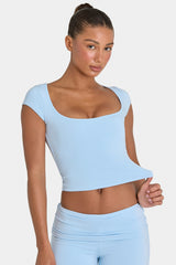 ButterCloud™ Crop Top in Sky