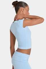 ButterCloud™ Crop Top in Sky