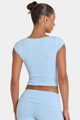 ButterCloud™ Crop Top in Sky