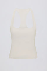 Soft Active Racerback Tank Top in Oat