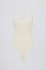 Cut-Out Bodysuit in Oat