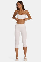 Soft Active Capri Leggings in Coconut