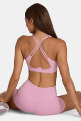 Soft Active Low-Impact Sports Bra in Sweet Pink