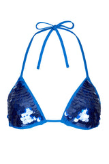 Triangle Bikini Top in Sapphire