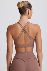 Soft Active Low-Impact Sports Bra in Mocha
