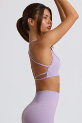 Super Sculpt Seamless Backless Sports Bra in Lavender