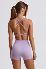 Super Sculpt Seamless Backless Sports Bra in Lavender