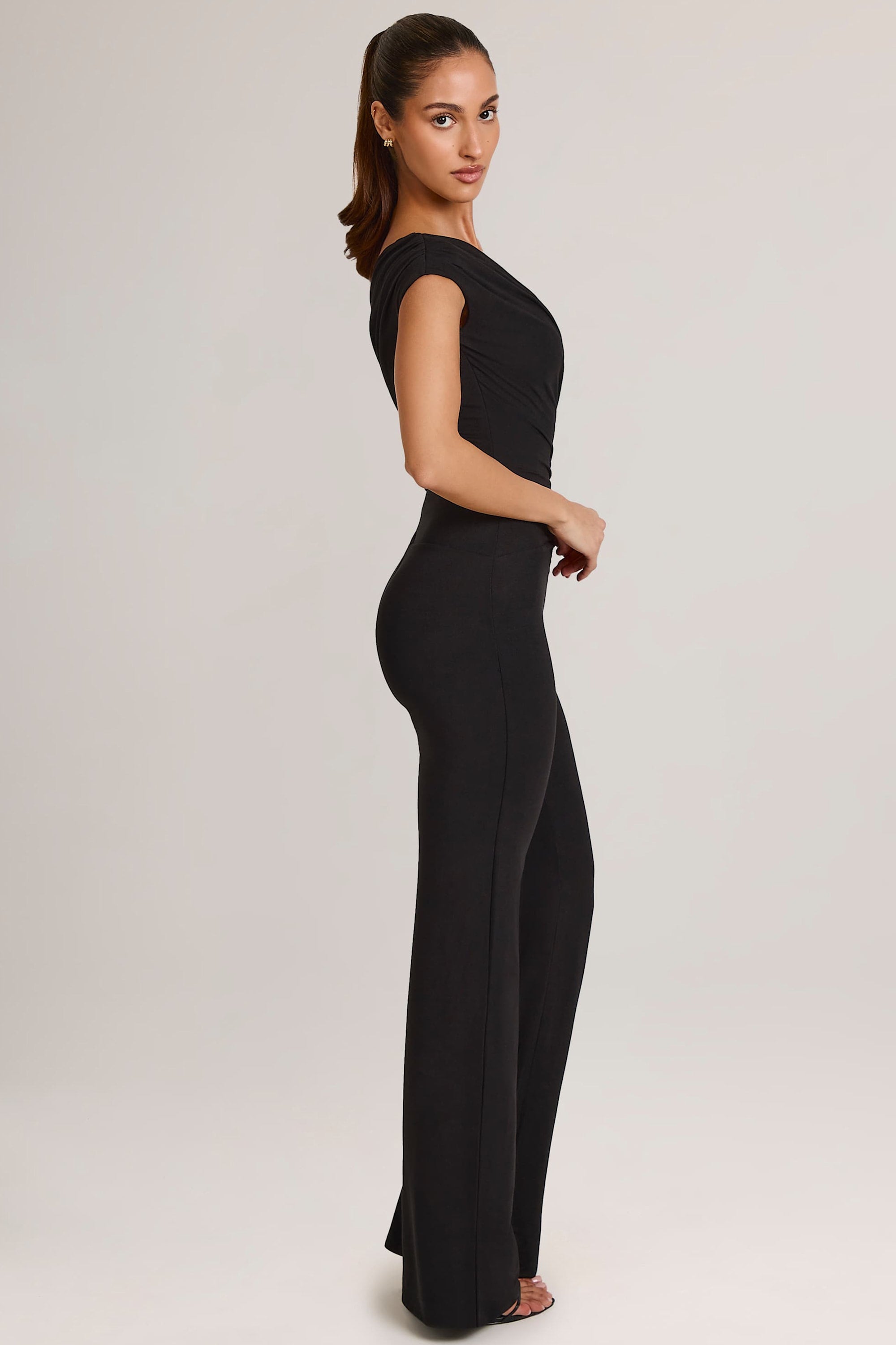 Modal One-Shoulder Jumpsuit in Black
