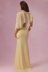 Chiffon Cape in Butter