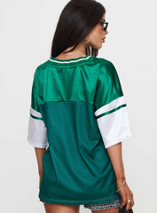Kronwall Sports Jersey Top Green / White