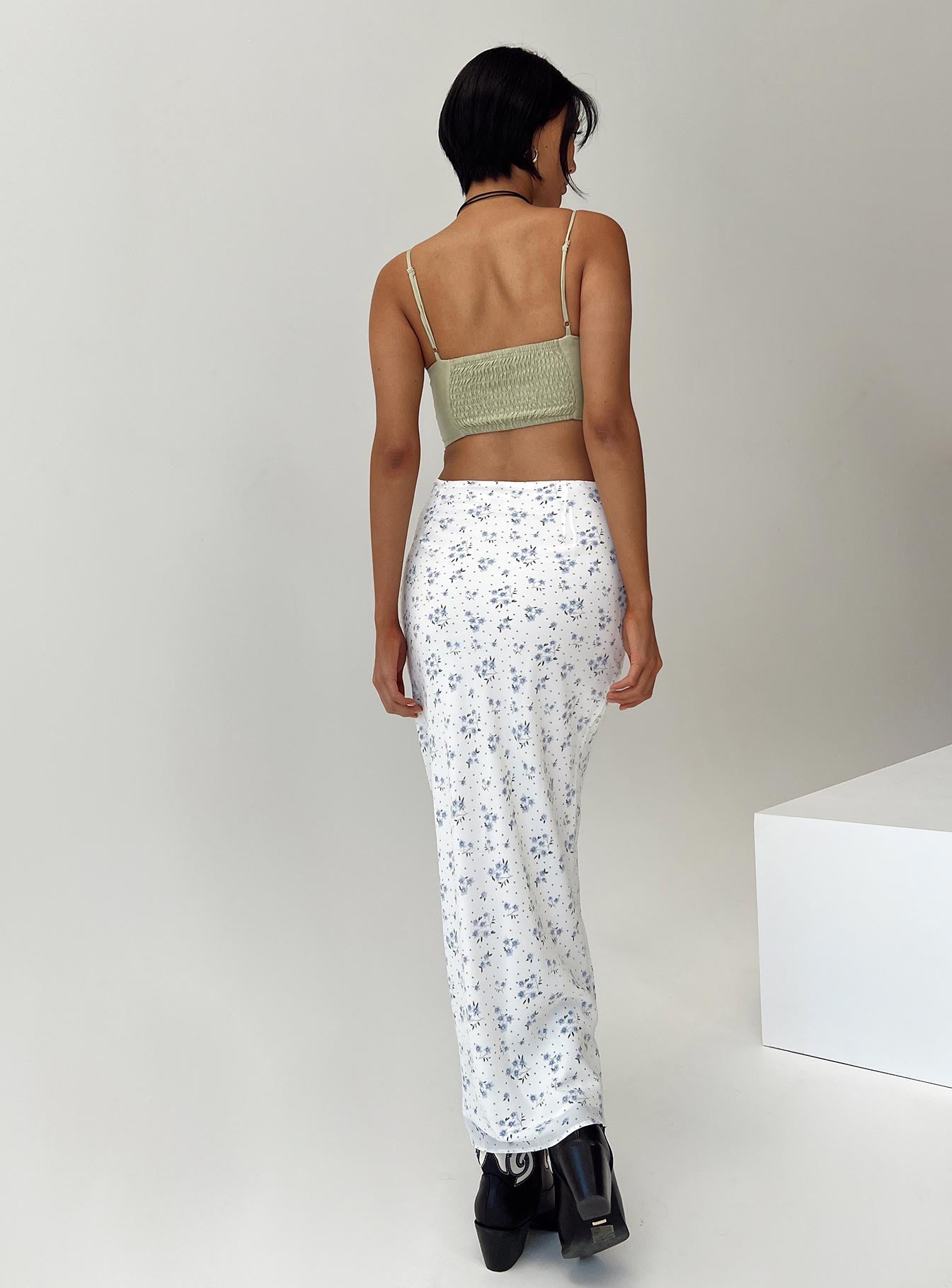 Hera Maxi Skirt White
