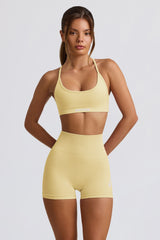 Super Sculpt Seamless Mini Shorts in Butter