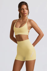 Super Sculpt Seamless Mini Shorts in Butter