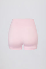 Super Sculpt Seamless Mini Shorts in Soft Pink