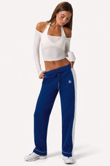 Wide Leg Sweatpants in Navy