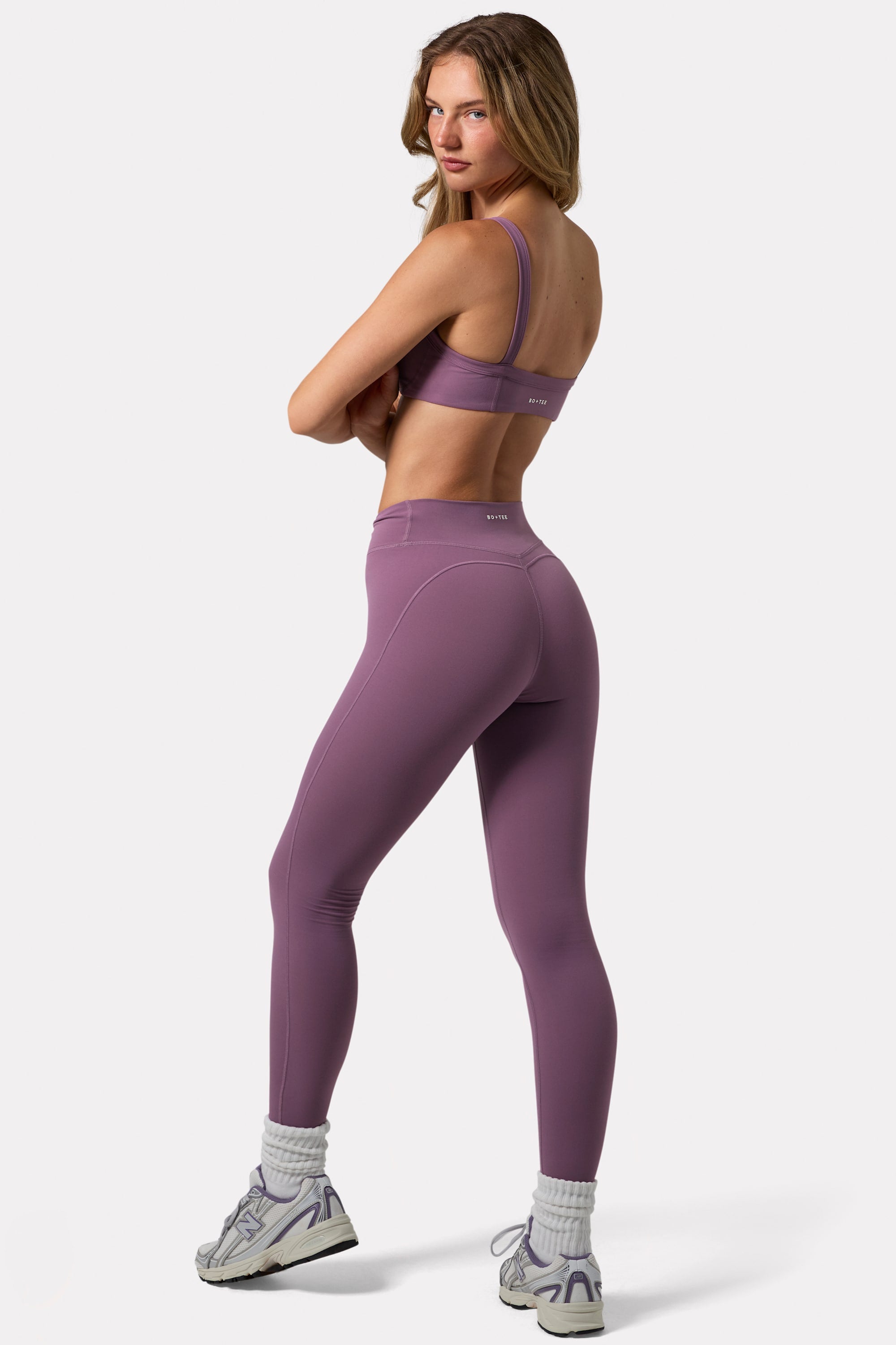 Soft Active Ruched Leggings in Dusk