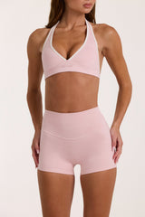 Soft Active Sports Bra in Blush Marl