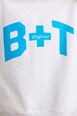 Oversized Crew Neck Sweatshirt in Grey Marl