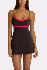 Soft Active Tennis Dress in Truffle