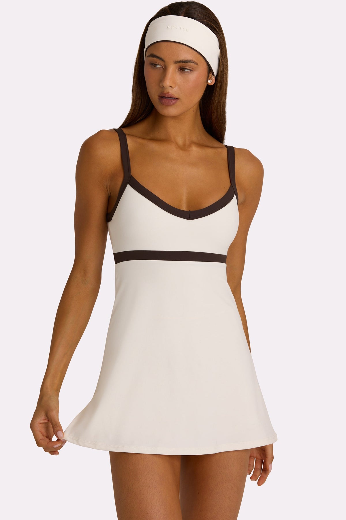 Soft Active Tennis Dress in Coconut