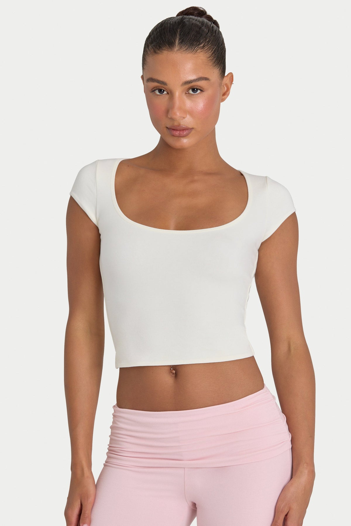 ButterCloud™ Crop Top in Coconut