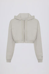 Lightweight Knit V-Neck Oversized Jumper in Light Grey