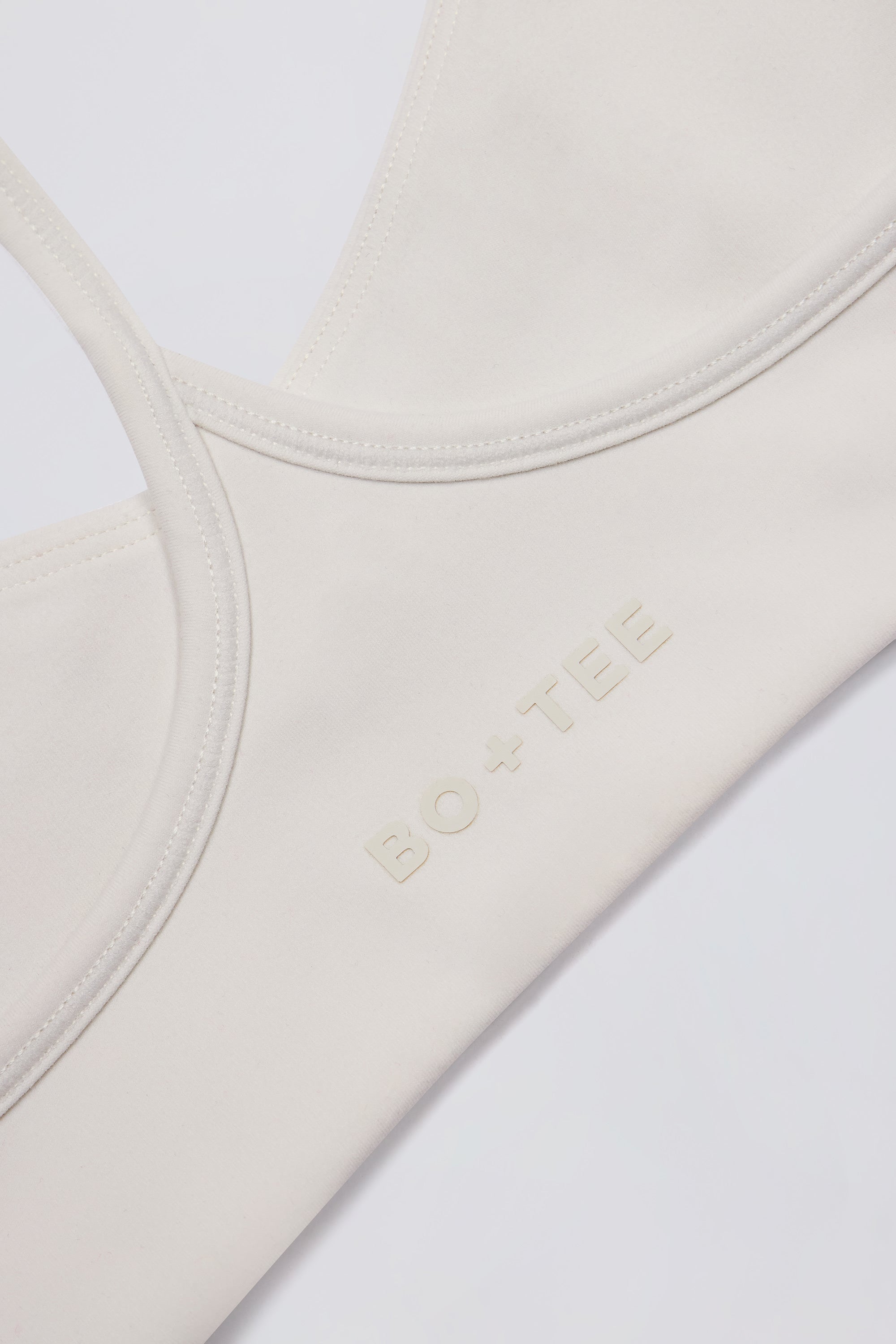 Soft Active Racerback Sports Bra in Oat