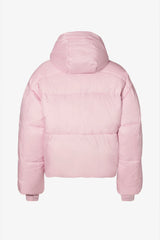 Waterproof Cropped Oversized Ski Jacket in Powder Pink