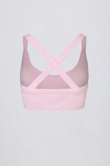 Super Sculpt Seamless Crossback Sports Bra in Soft Pink