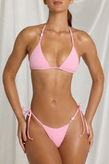 Triangle Bikini Top  in Candyfloss Pink