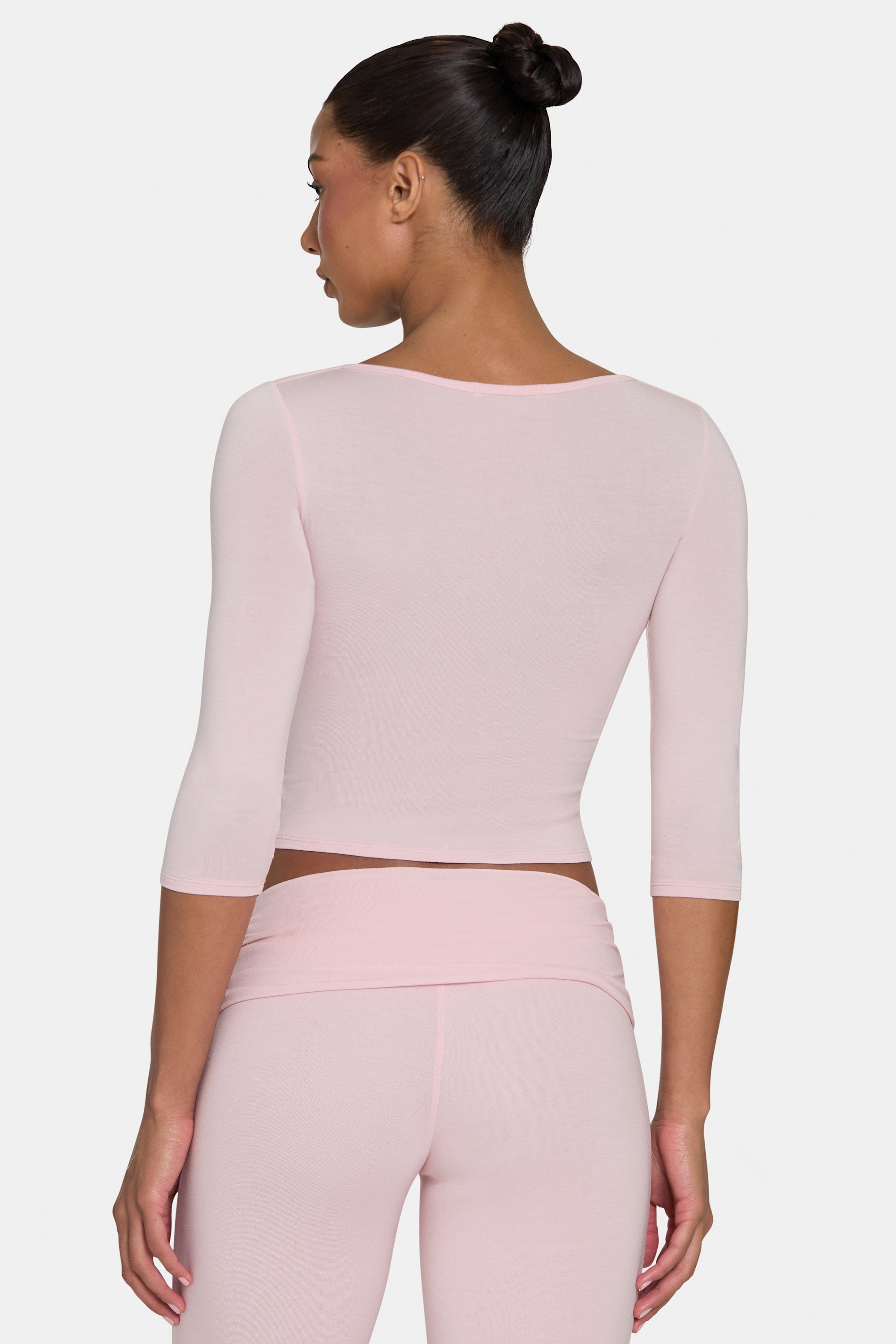 ButterCloud™ 3/4 Sleeve Top in Blush