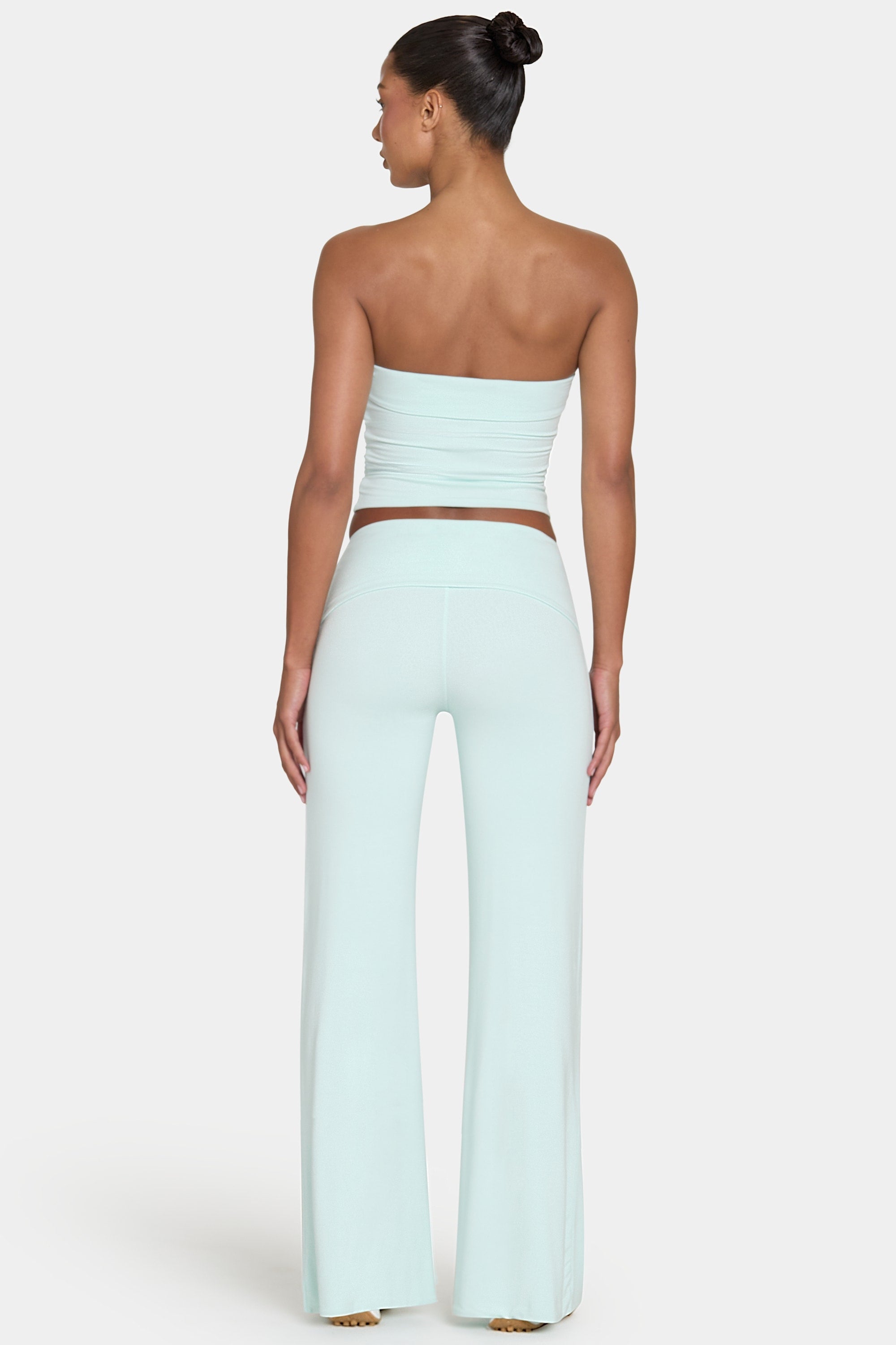 ButterCloud™ Tie-Waist Wide-Leg Trousers in Peppermint