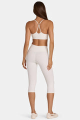 Soft Active Capri Leggings in Coconut