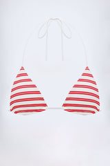 Triangle Bikini Top in Cherry Red
