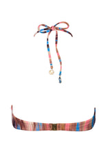 Bandeau Bikini Top in Abstract Stripe