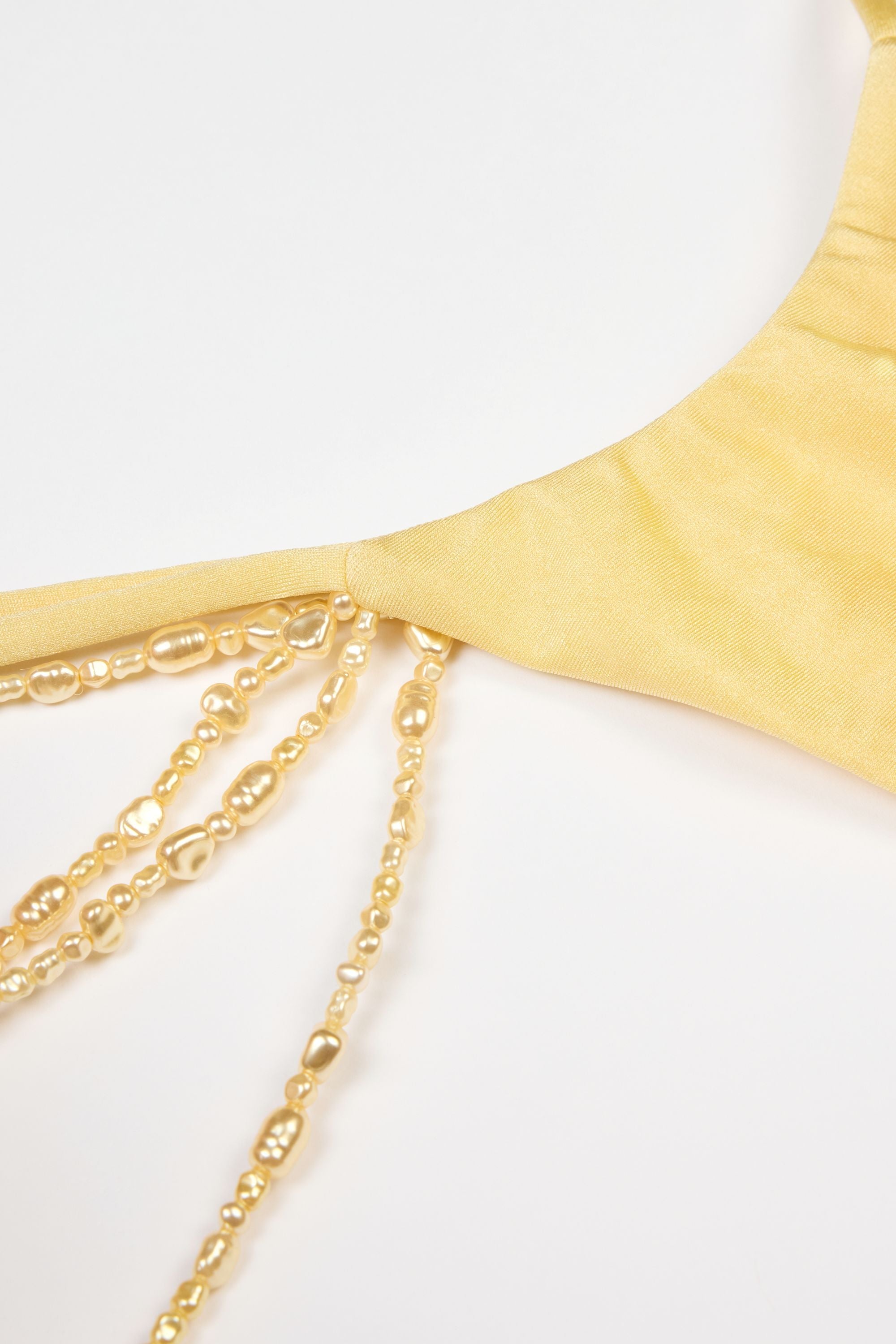 Multi-Strap Cheeky Bikini Bottoms  in Lemon