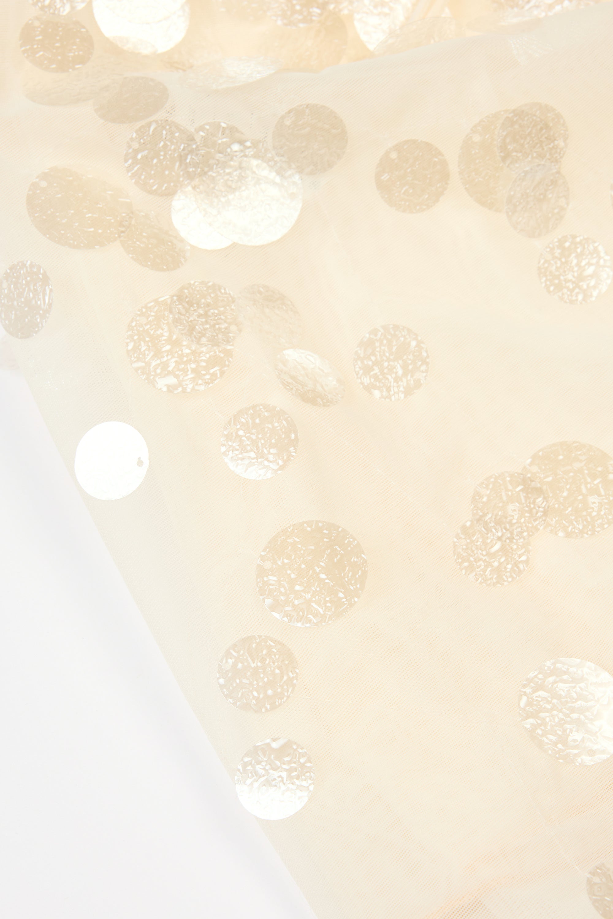 Embellished Mini Dress in Pearl