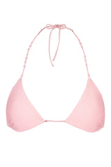 Triangle Bikini Top in Baby Pink