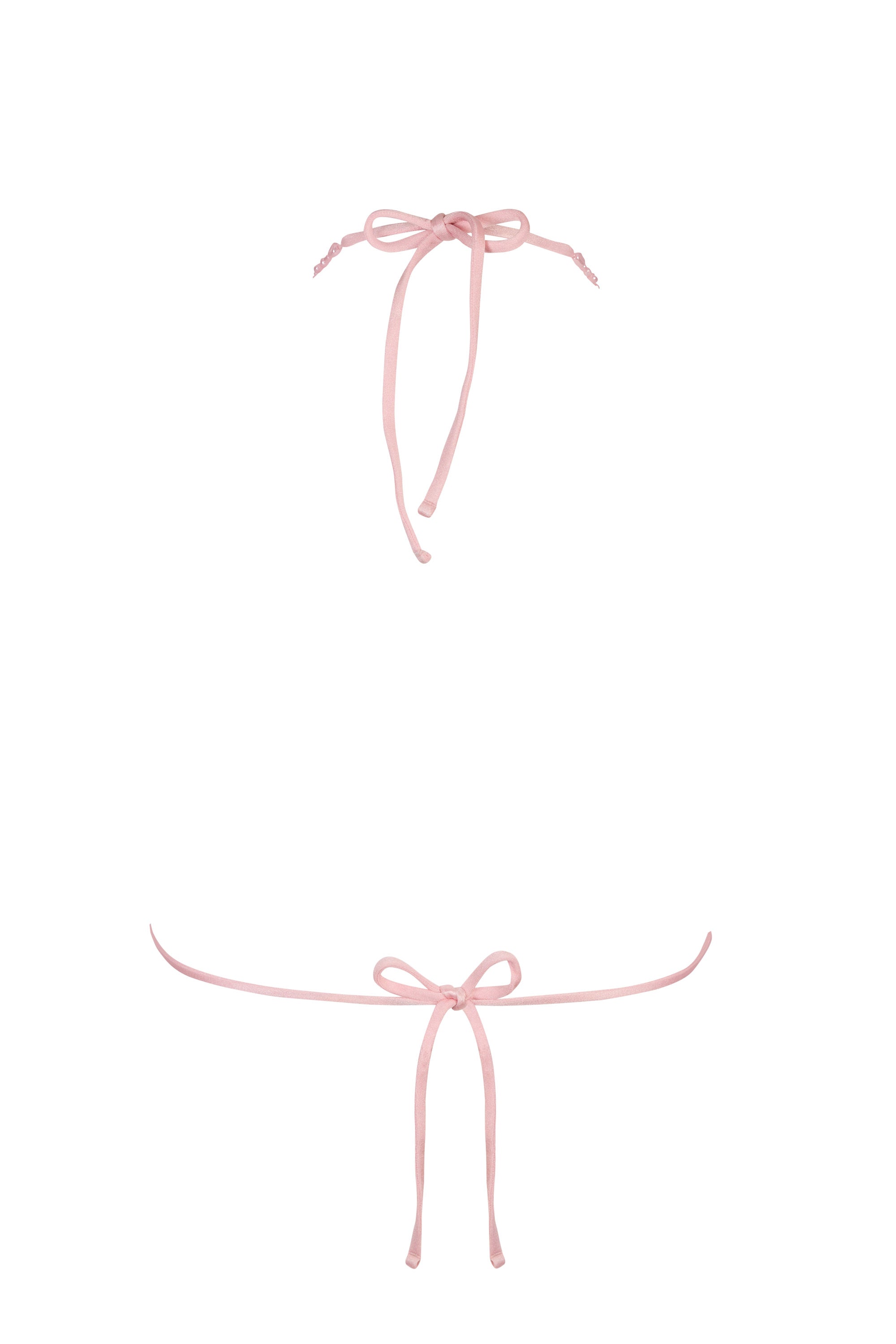 Triangle Bikini Top in Baby Pink