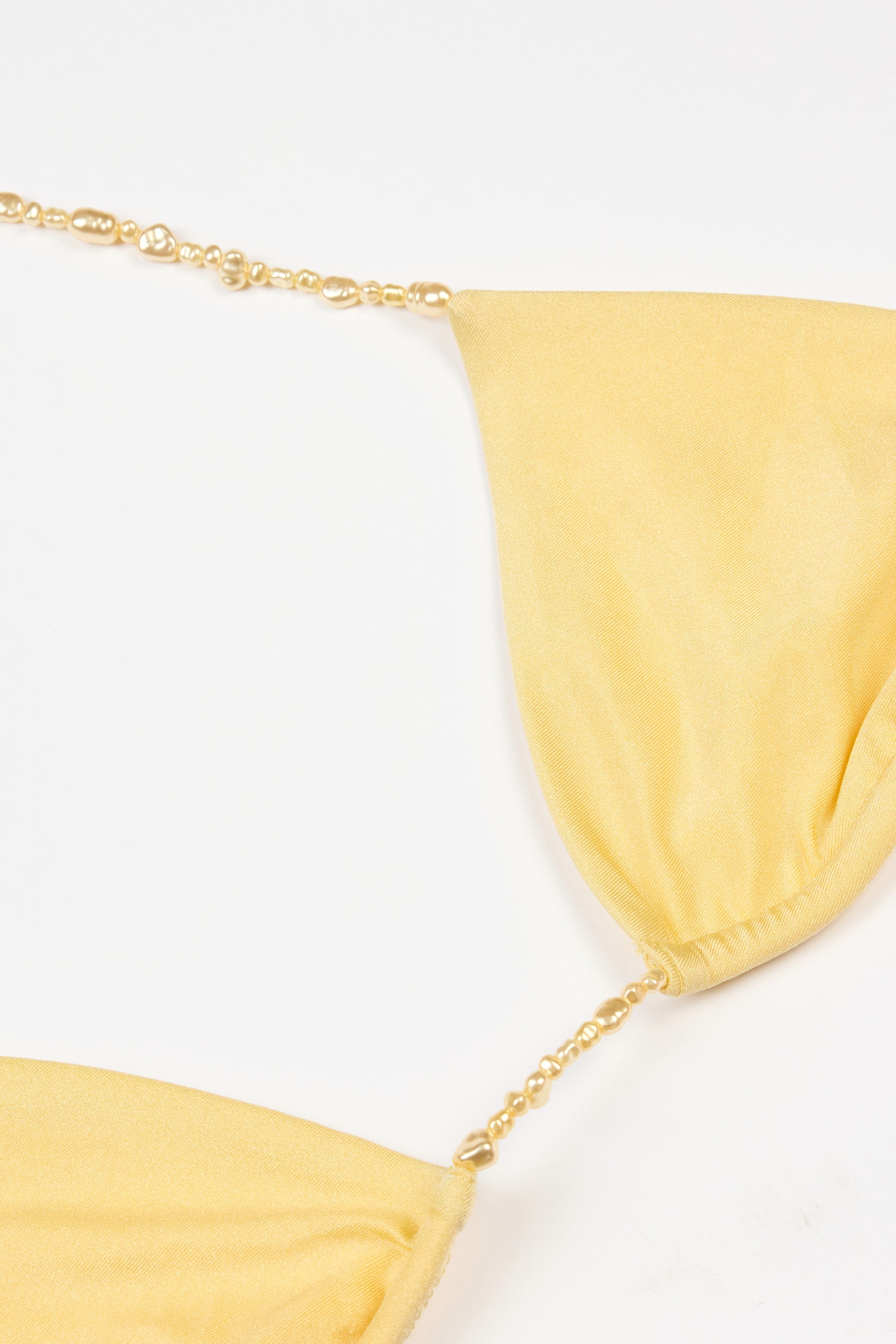 Triangle Bikini Top in Lemon