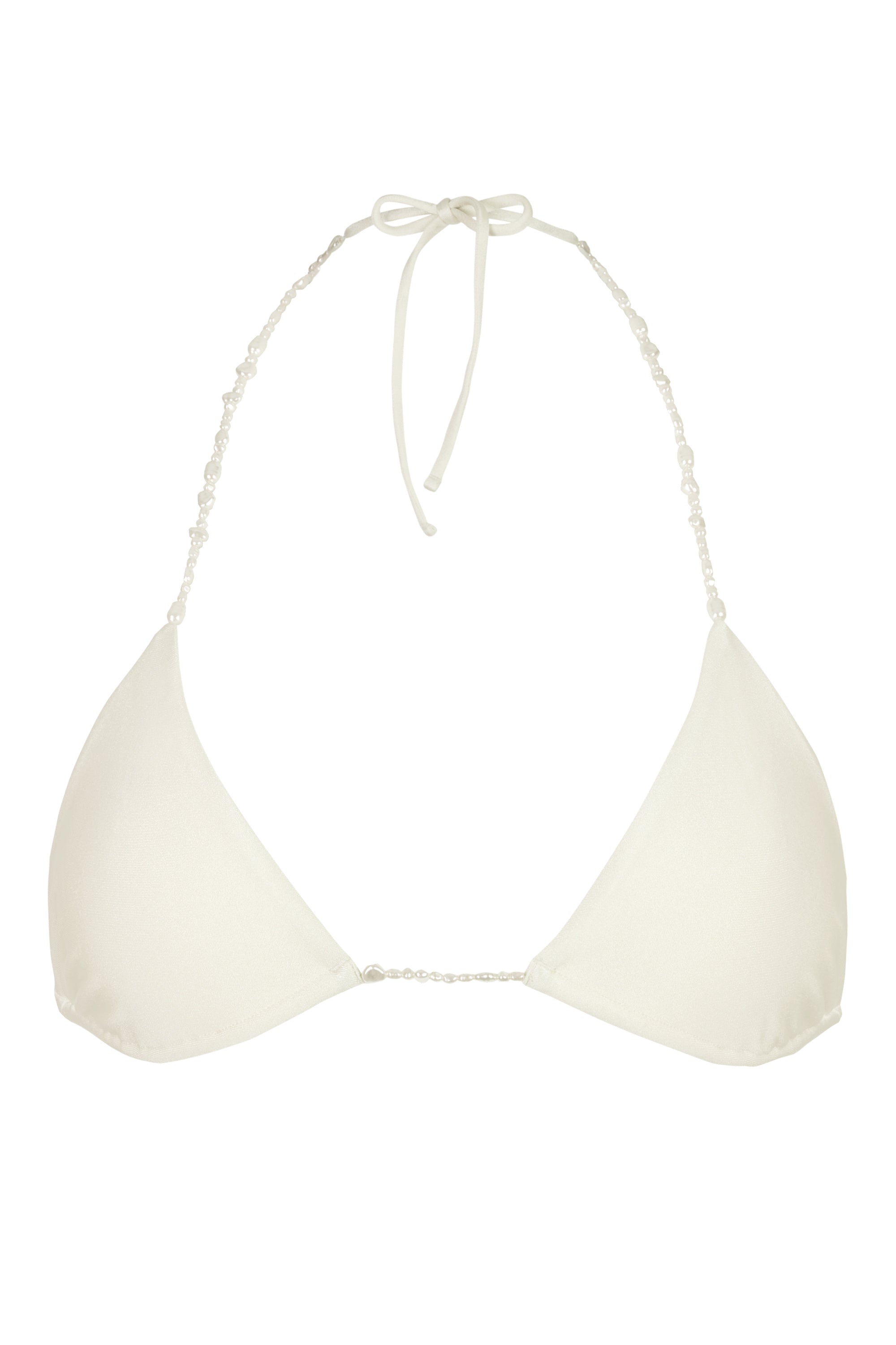 Triangle Bikini Top in Pearl