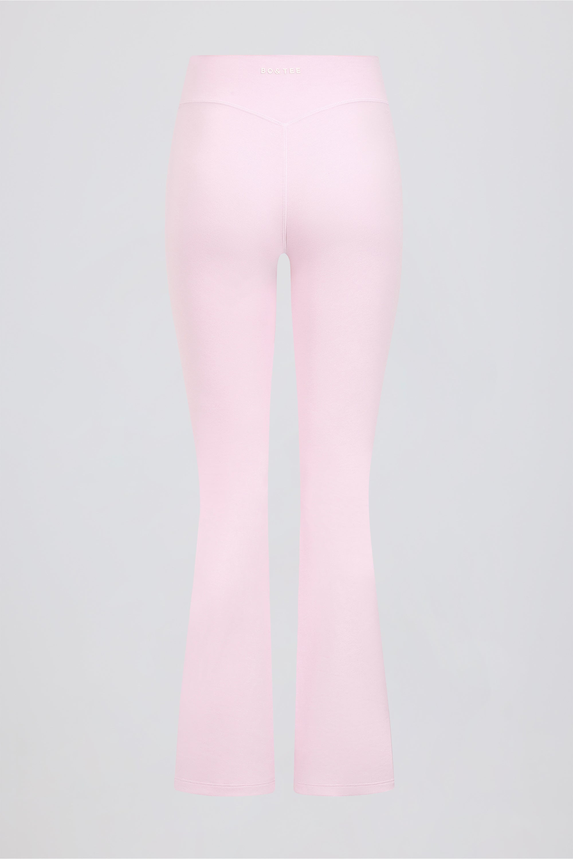 Brushed Jersey Ruched Flared Trousers in Bloom