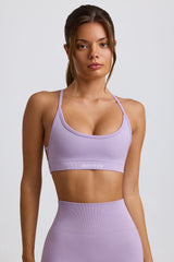 Super Sculpt Seamless Backless Sports Bra in Lavender