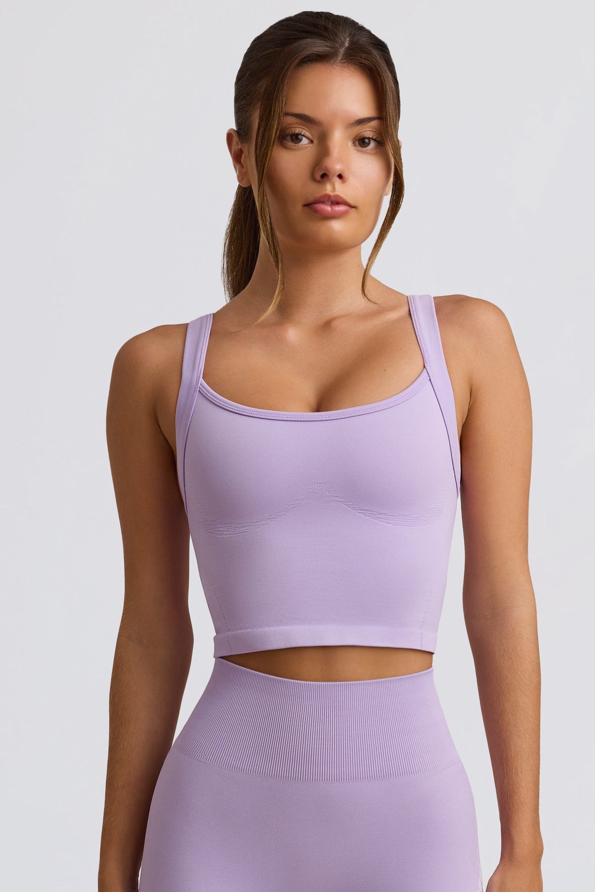 Super Sculpt Seamless Longline Camisole Top in Lavender